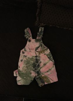 Pink camo overalls