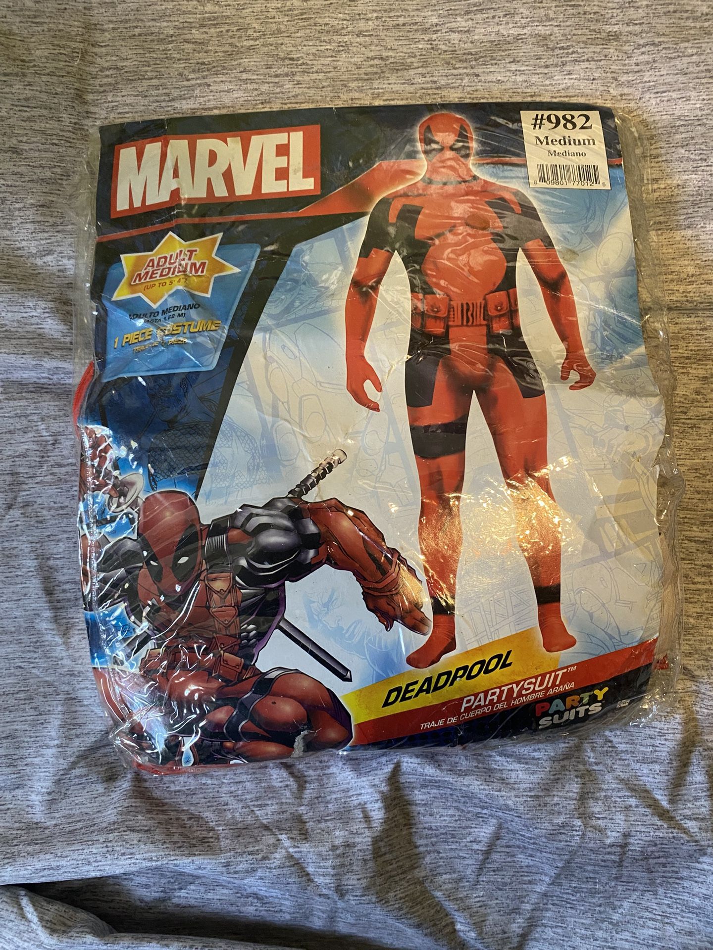 Dead Pool Bodysuit Size Medium 