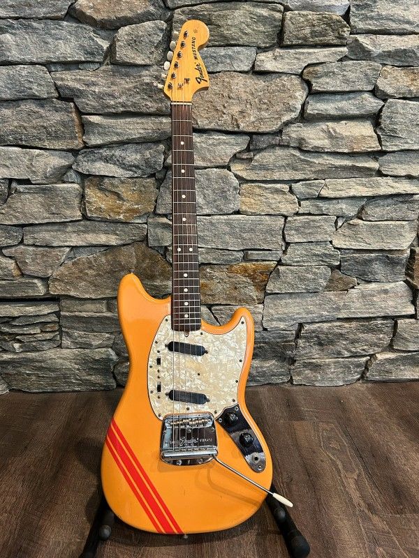 1972 Vintage Fender Competition Orange Mustang Guitar All Original
