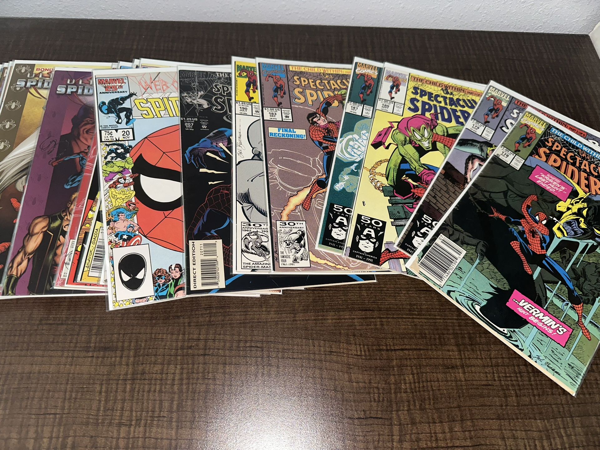Marvel Comics Spectacular Ultimate Web Of Spider Man Lot Of 22