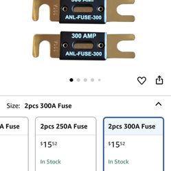 WindyNation ANL Fuse Holder + Fuse (2pcs 300A)