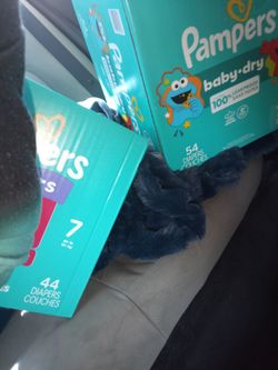Pampers size 7 54&44 count