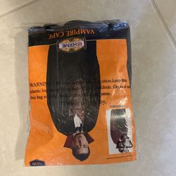 Black And Red Reversible Vampire Cape Adult 