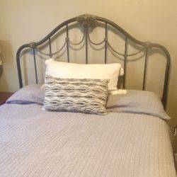 Beautiful Iron Bed -headboard & footboard 