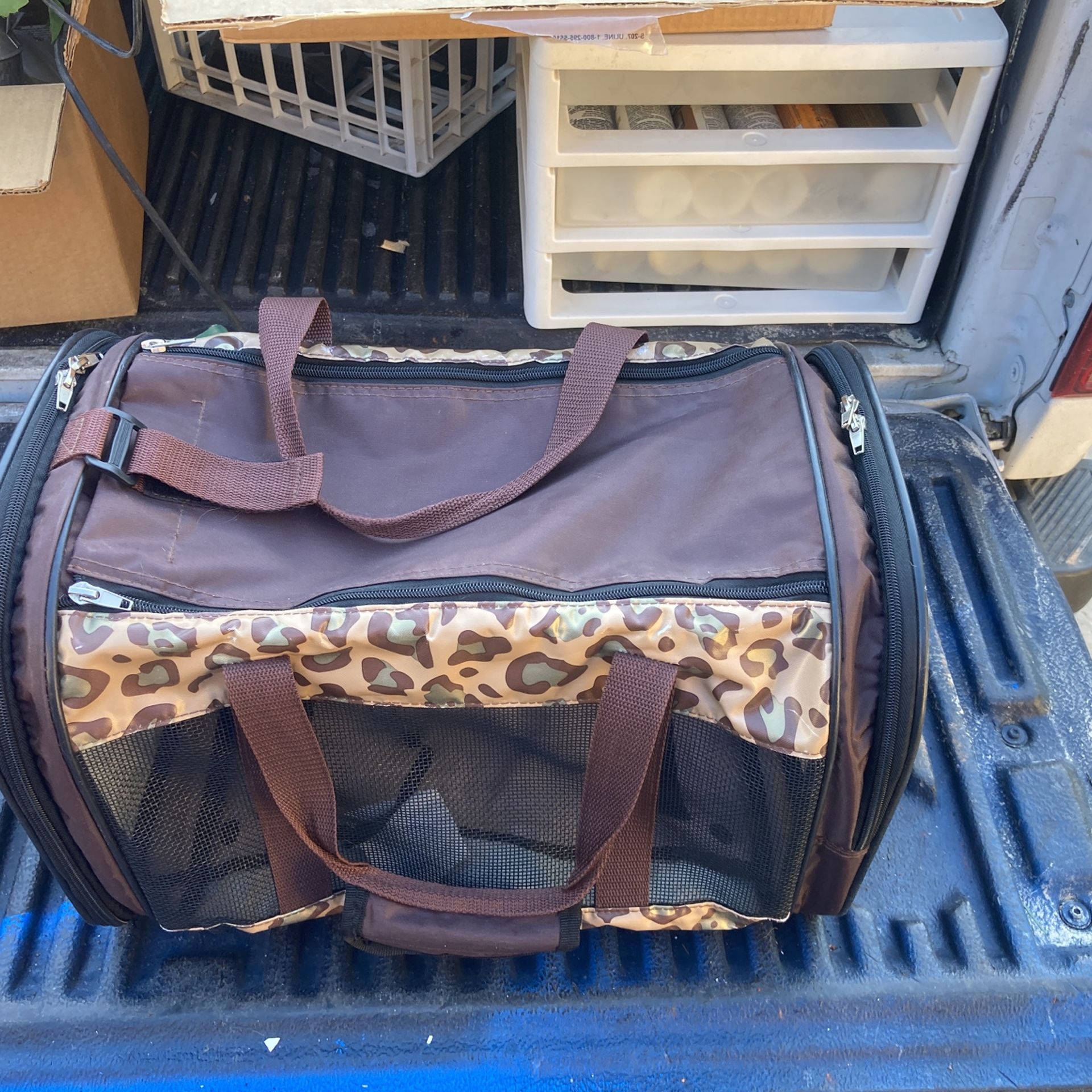 Leopard Print Dog/cat Carrier