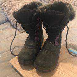 Girls Size 6 Purple Powder Boots