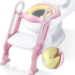 Growthpic Toddler Toilet Seat with Step Stool Ladder for Boy and Girl Baby,