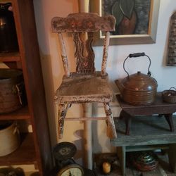 Antique Child's Wooden Chair