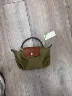 Longchamp Le Pliage Mini Pouch Olive Green