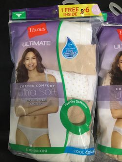 Hanes Bikini Underwear 6 Pair Size Medium