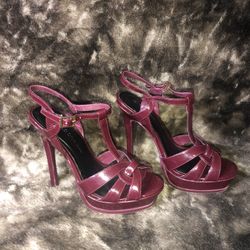 Burgundy Heels 6.5