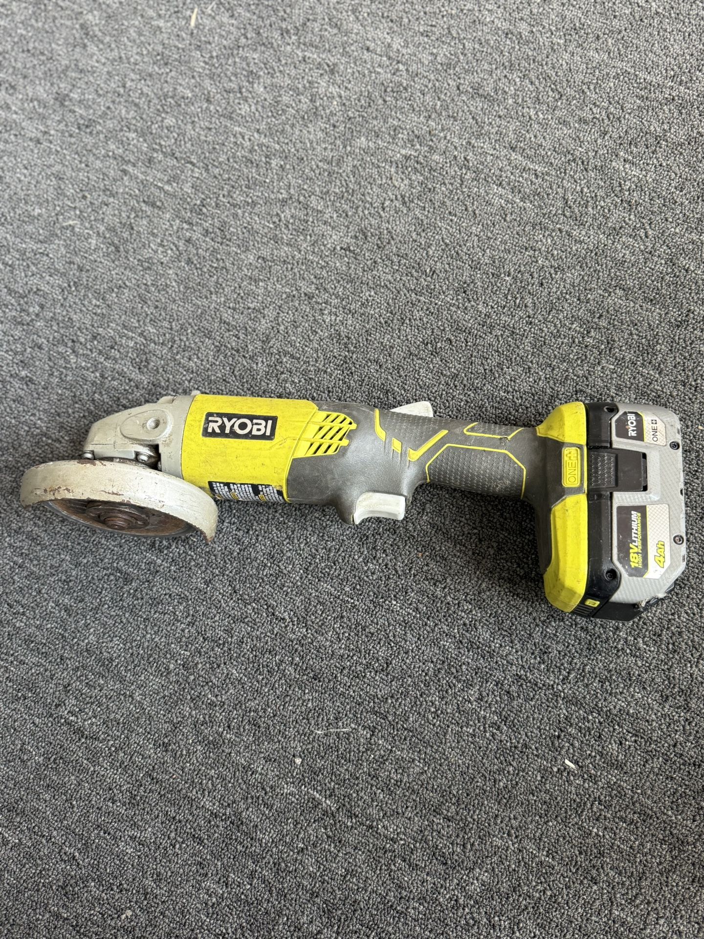 Ryobi Angle Grinder With 18V battery