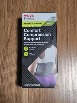 CVS Health Comfort Compression Back Support