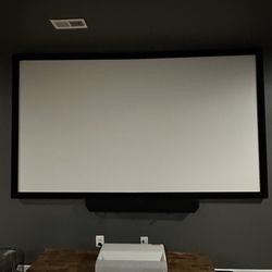 120” Class The Premiere 7 4k Smart Laser Projector WITH SCREEN