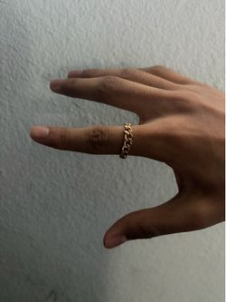 14K Cuban Ring
