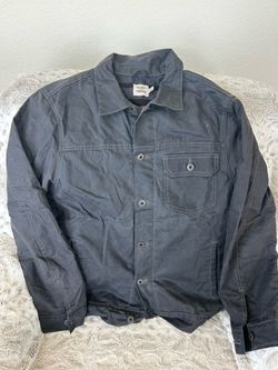 Flint and Tinder Flannel-Lined Waxed Trucker Jacket