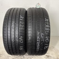 2 Tires 225 40 18 Pirelli Cinturato P7 As Run Flat High Tread No Repairs