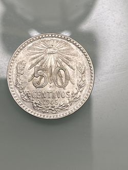 50 Centavos Mexicanos De Plata