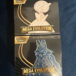 Pokemon Mega Evolution Elite Trainer Box set Mega Lucario + Gardevoir