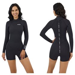 Sz 14 Long Sleeve Shorty Wetsuit Brand New