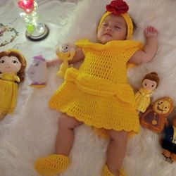 Belle dress Outfit Photo Prop Disney 