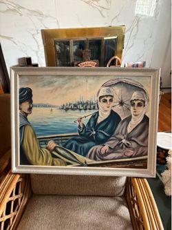Vintage oil painting