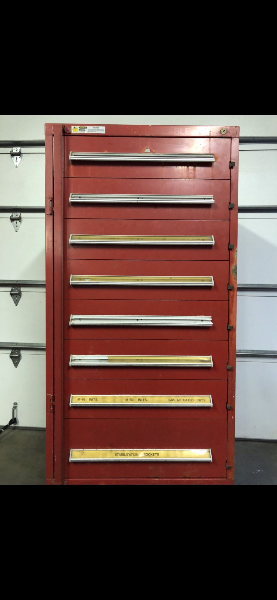 Stanley Vidmar 8 Drawer Cabinet