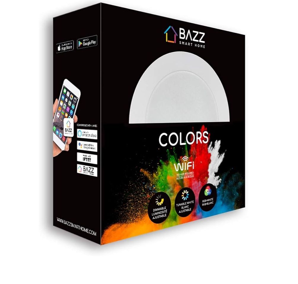 6 in. Wi-Fi RGB Tunable New Remodel Slim Disk LED Recessed Fixture, first come first served $25