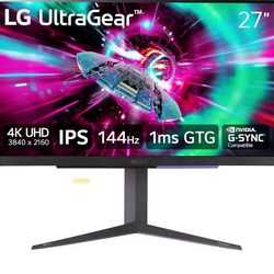 LG 27” UltraGear UHD Gaming Monitor 