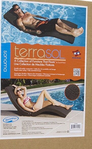 SwimWays Terra Sol Sonoma Chaise Pool Lounge