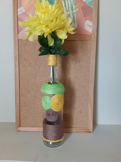 Handmade decorative bottle