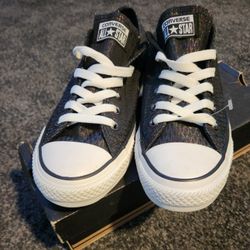 NEW Converse Chuck Taylor All Star Metallic Pattern Black low-top 