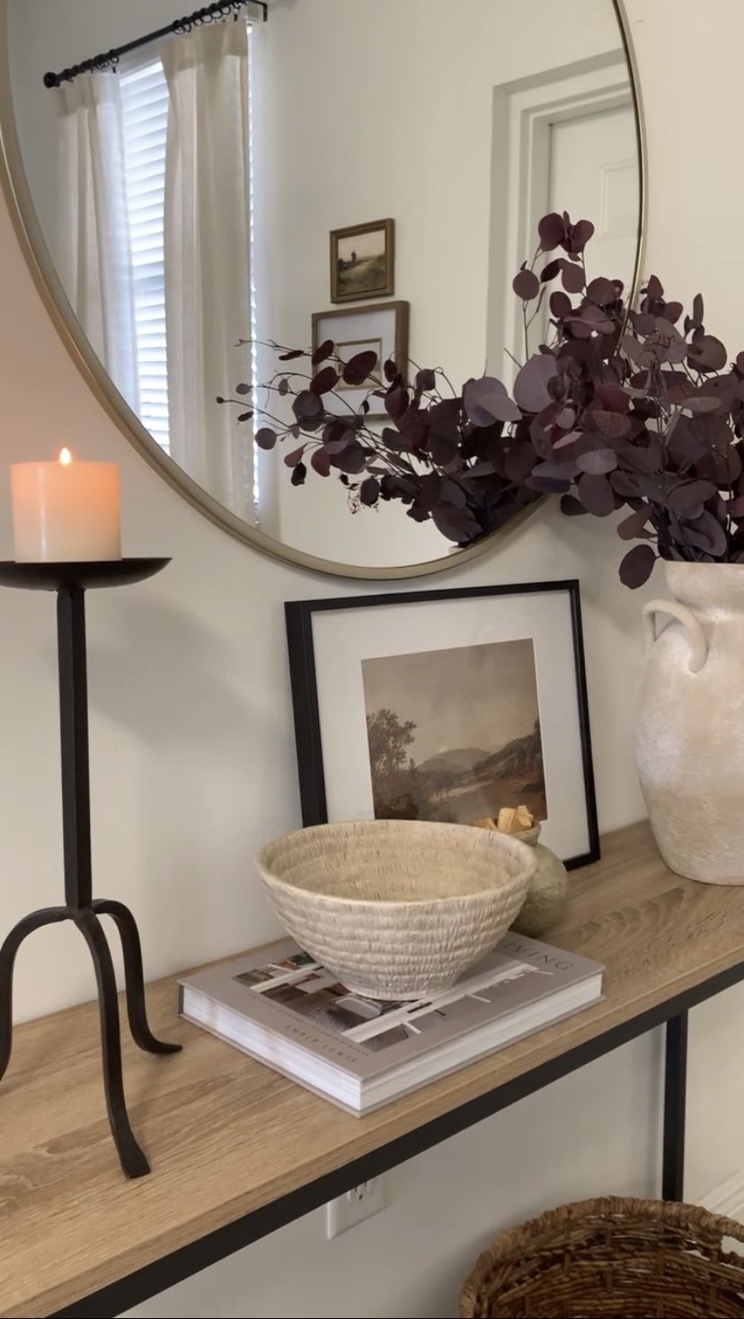 Console Table & Mirror 