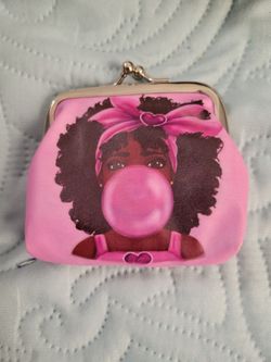 Coin Purse Coin Wallet~ New African American Bubble Gum Mini 