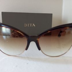 Dita Temptation Gold Brown Sunglasses 