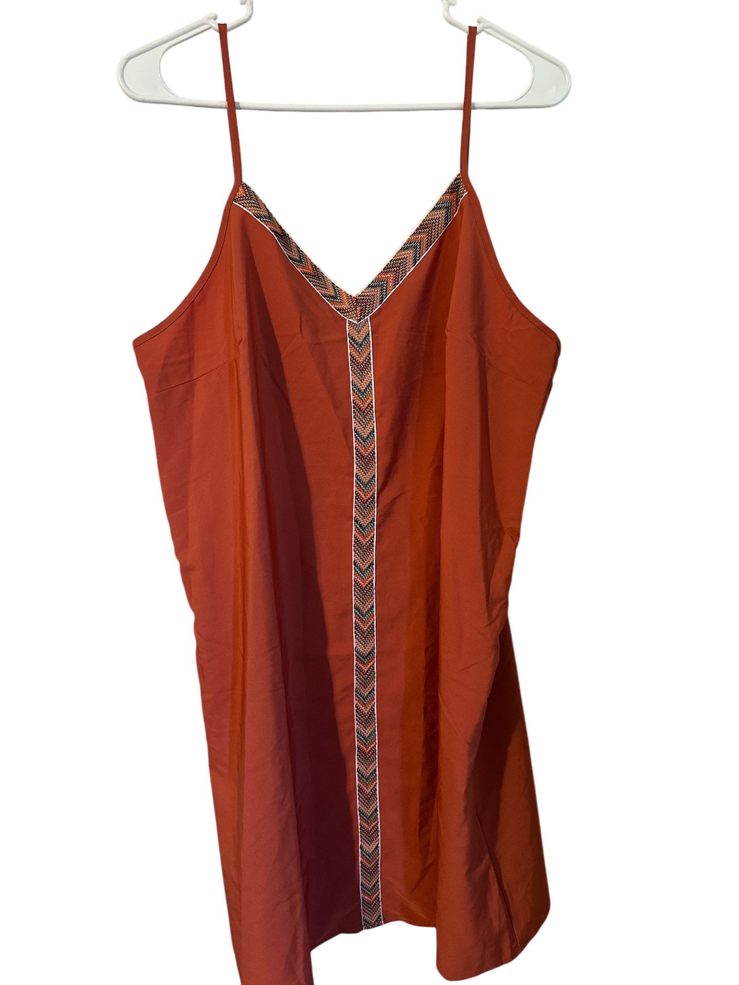 Rust color size 12 women’s sundress never worn runs small T-401