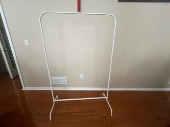 IKEA Clothing Rack for signage