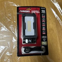 Husky 500 Lumens Rechargeable Handheld LED Work Light