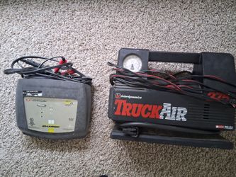 Air compressor and car battery charger