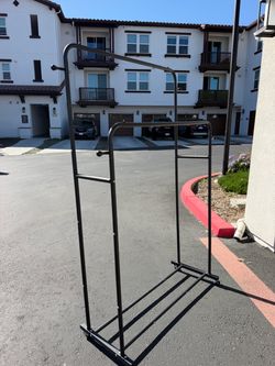 Black clothing rack
