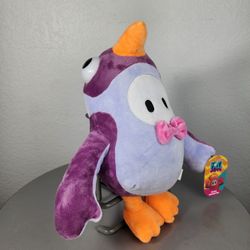 14" Fall Guys Purple Pigeon Bird Costume Plush
