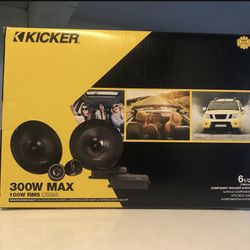 Kicker 6.5 Component Speakers 46CSS654 Brand New 