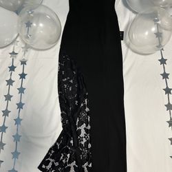 Lulus, Black Elegant Dress, Sz Small/US 4-6