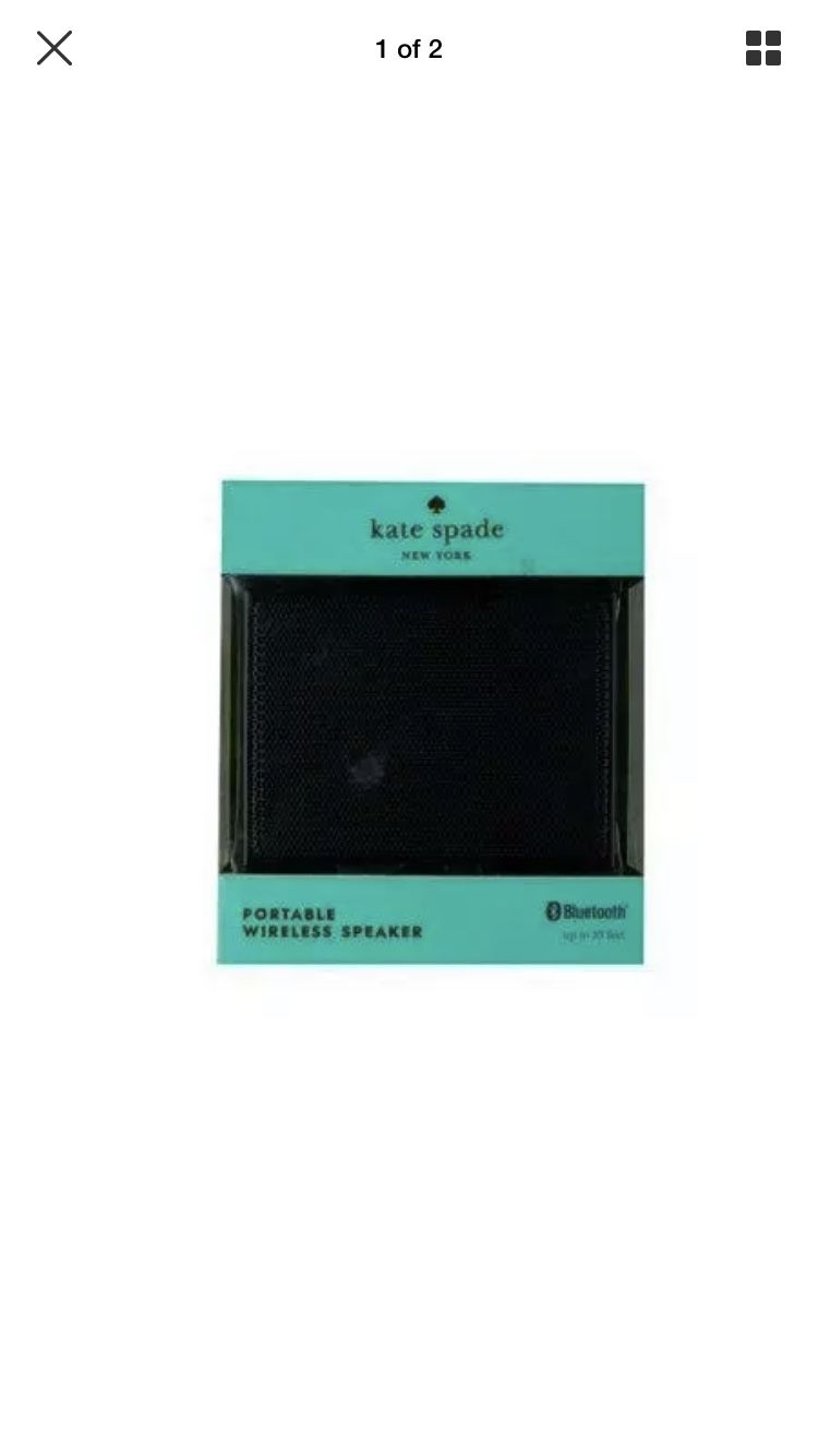Open Box Kate Spade KSNYPS-BD Bluetooth Portable Speaker System - Black