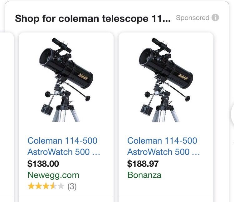 Coleman astrowatch hotsell 114 telescope