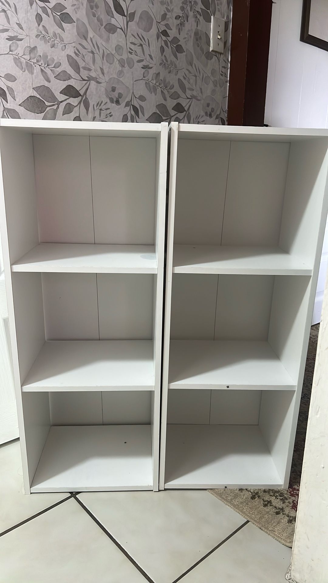 White Shelves Storage Organizer