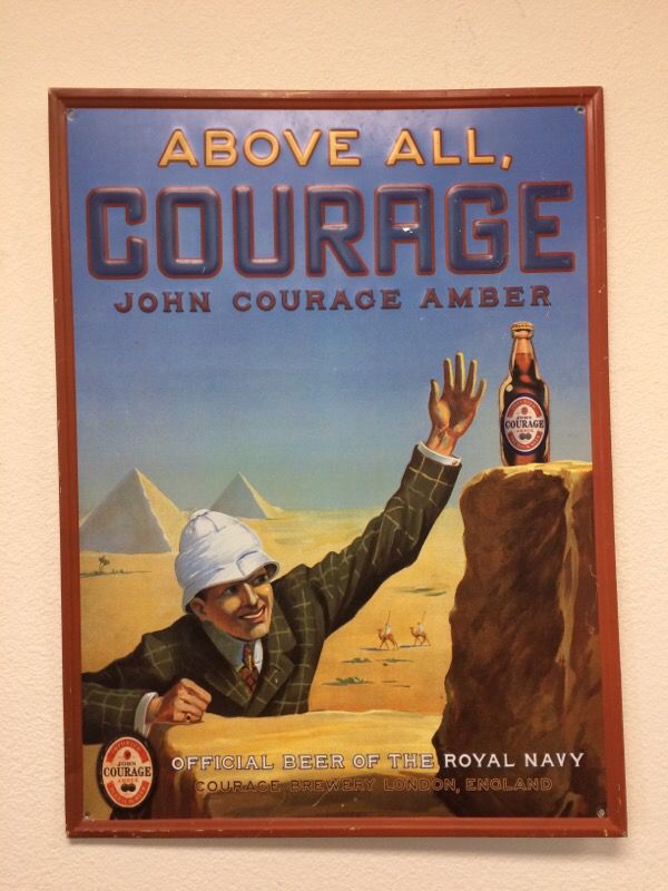 John Courage Amber Ale Beer Sign