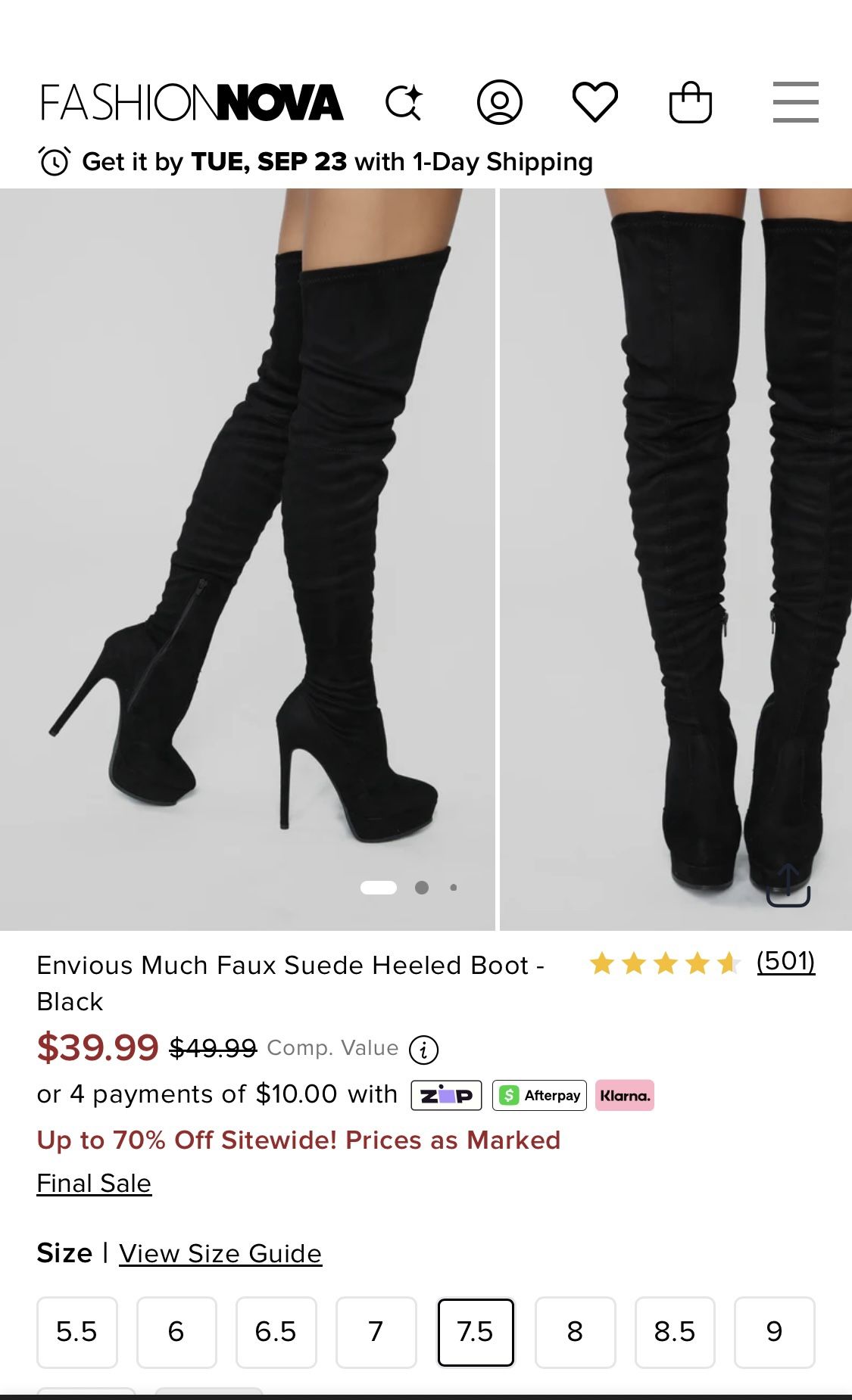 Envious Much Faux Suede Heeled Boots