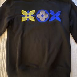 Louis Vuitton Embroidered Flower Logo Crewneck Sweatshirt