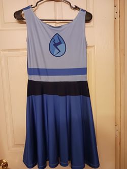 Steven Universe Blue Diamond Cosplay Skater Dress sz large